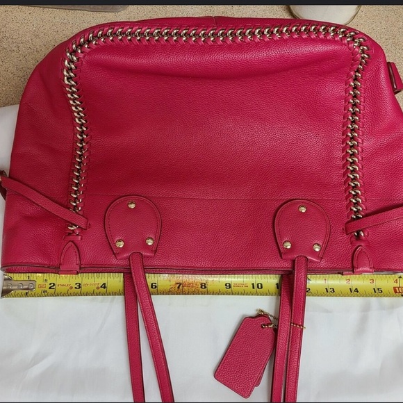 Coach❤️EXTREMELY RARE "Pink Ruby" TATUM Tote❤️Barely Used-ORIGINAL Owner❤️ - Picture 12 of 16